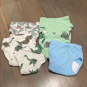 Dinosaur and Animal Print Kids Training Underwear Set